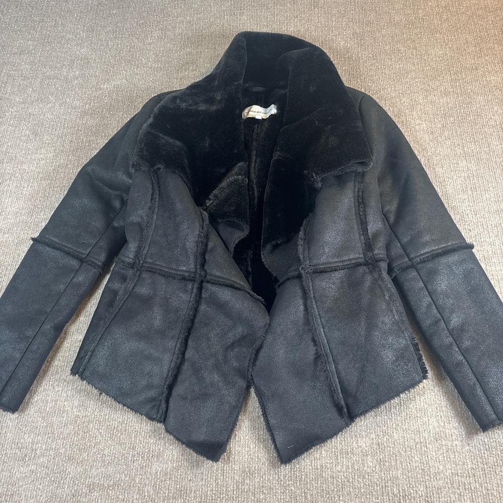 Women's Black Shearling Jacket
